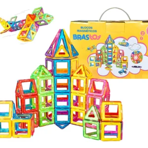Blocos de montar magnéticos Brastoy 120 peças