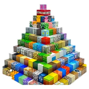 Kit de Blocos Magnéticos Vitae Minecraft com 100 Peças