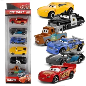 Kit 6 Carrinhos Metal Carros 3 O Filme - Relâmpago Mcqueen Kit 6 Carrinhos