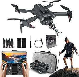 Drone com Câmera 6K HD, Drone Profissional, Mini Controle Remoto DroneQuadricóptero com Bolsa de Transporte, 2 Baterias, S1S