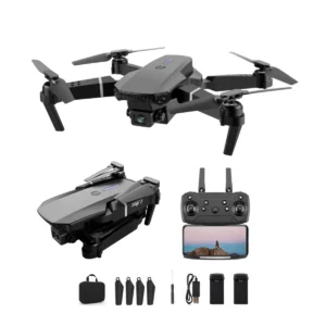 Drone Mini Pro Câmera 4k Com Gps 2 Baterias Completo Com Assistente De Pouso E Sensores De Obstáculos + Maleta De Transporte Drone Preto