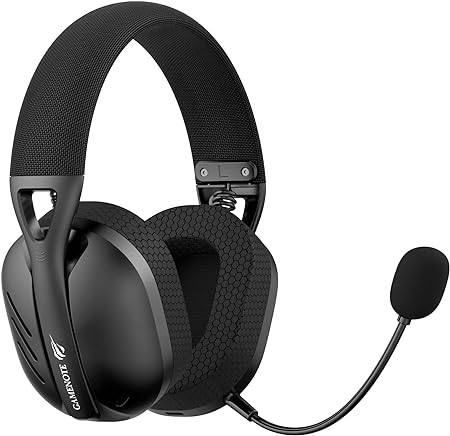 Havit Fone de Ouvido Headset Gamer Fuxi-H3 Black Com Fio e Sem Fio, Wireless 2,4GHz, Bluetooth, Cabo USB-C
