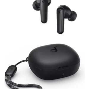 Fone De Ouvido Soundcore by Anker P20i Graves Poderosos e Impactantes Bluetooth 5.3 30H de Reprodução Resistência à Água 2 Mics IA para Chamadas Claras Personalização de Som via App Cor Preto