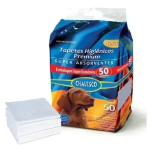 Tapete Higiênico Antivazante Absorvente P/ Cachorro 50 Un