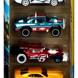 Hot Wheels Cartela De Carrinhos Com 5 Mattel - O Kit Cor Multicolor