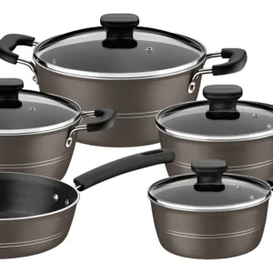 Jogo De Panelas Antiaderente 5 Pçs Sicília Tramontina Avelã