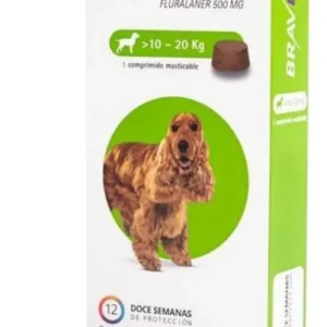 Bravecto Antipulgas E Carrapatos Cães 10 A 20kg Msd Verde-limão
