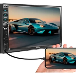 Multimidia 7 Polegadas Mp5 Espelhamento Bluetooth Usb Sd com Controle Remoto