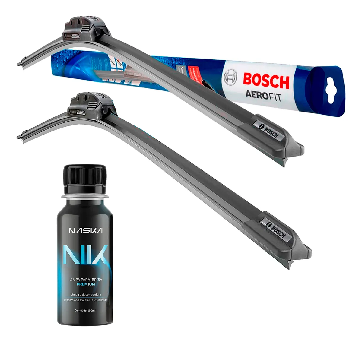 Par Limpador Para-brisa Paleta Original Bosch Aerofit