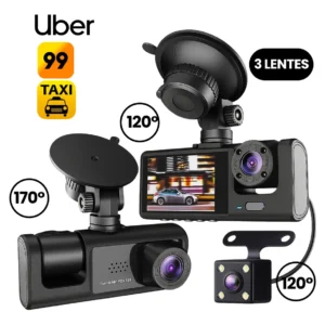 3 Câmera Automotiva Veicular Carro Hd Noturna 1080p Icarbonx