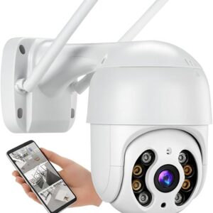 Câmera de Segurança Wi-Fi Externa IP A8 – Prova d’Água com Visão Noturna Infravermelha e Monitoramento em Tempo Real Premium Jortan