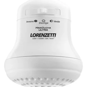 Chuveiro Elétrico de Parede Lorenzetti Maxi Ducha Ultra Branco 4.6kw