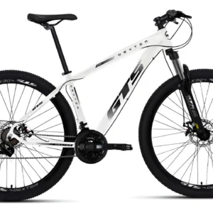 Bicicleta Aro 29 Gts Dexter 24 Marchas Freio A Disco Cor Branco Com Preto Tamanho Do Quadro 19