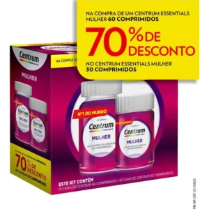 Multivitamínico para Mulher Centrum Vitaminas de A à Z 90 Comprimidos