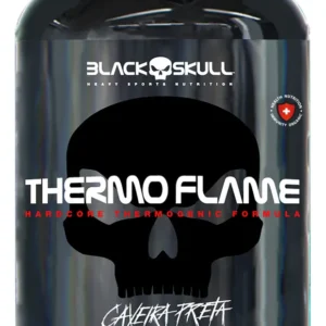 Termogênico em cápsula Black Skull Thermoflame em pote de 96g 120 caps Sem sabor
