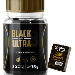 Black Ultra Inibe One Cápsulas Detox Emagrecedor Turbo